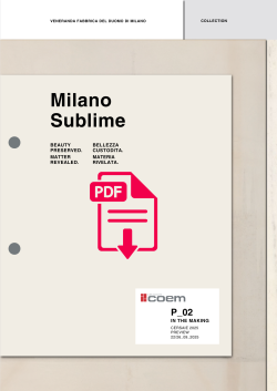Pobierz katalog Coem Milano Sublime